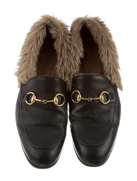 faux gucci fur loafers|Gucci fur lined loafer.